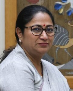 Portrait of Rekha Gupta, Chief Minister of Delhi