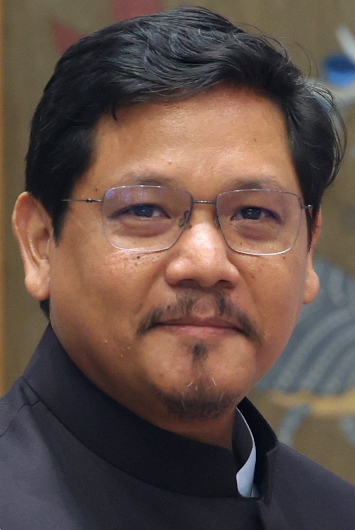 Portrait of Conrad Sangma, Chief Minister of Meghalaya