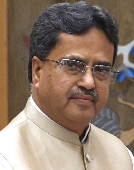 Portrait of Manik Saha, Chief Minister of Tripura