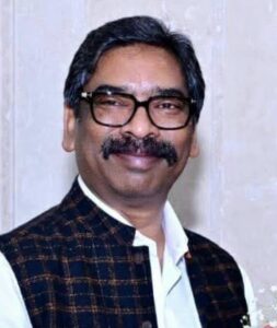 Portrait of Hemant Soren, Chief Minister of Jharkhand