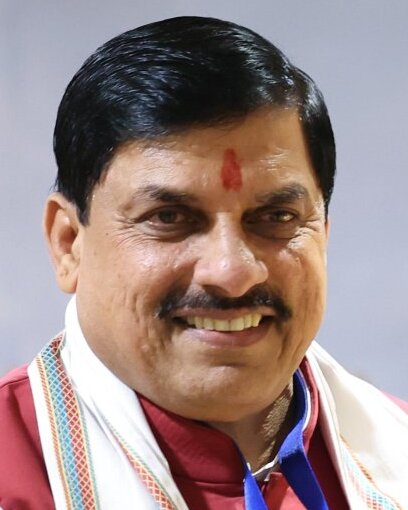 Portrait of Mohan Yadav, Chief Minister of Madhya Pradesh