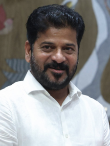 Portrait of Revanth Reddy, Chief Minister of Telangana