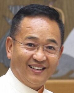 Portrait of Prem Singh Tamang, Chief Minister of Sikkim