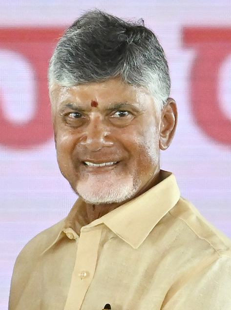 Portrait of N. Chandrababu Naidu, Chief Minister of Andhra Pradesh