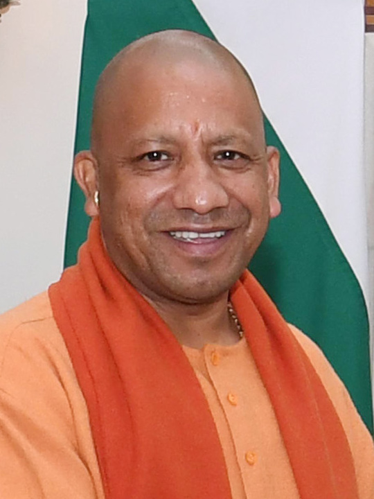 Portrait of Yogi Adityanath, Chief Minister of Uttar Pradesh