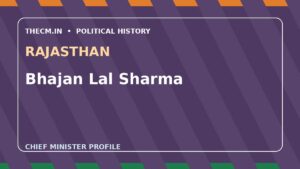 Bhajan Lal Sharma – Chief Minister profile of Rajasthan