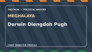 Darwin Diengdoh Pugh – Chief Minister profile of Meghalaya