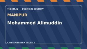Mohammed Alimuddin – Chief Minister profile of Manipur