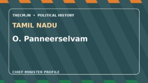 O. Panneerselvam – Chief Minister profile of Tamil Nadu