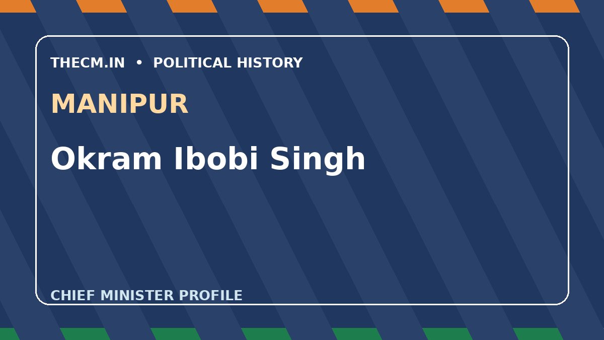 Okram Ibobi Singh – Chief Minister profile of Manipur