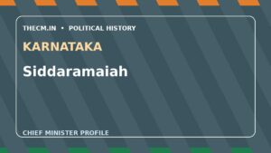 Siddaramaiah – Chief Minister profile of Karnataka